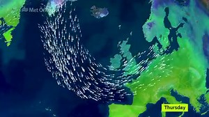 16K views · 230 reactions | The #jetstream will move southwards across the UK this week, bringing some wet and windy weather for a time, and also colder conditions | Met Office | Facebook
