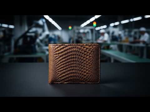 Inside a Luxury Micro-Leather Wallet Factory 😱