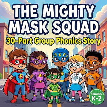 Shared Reading Phonics Story - Superhero Read Aloud Printable K-1-2