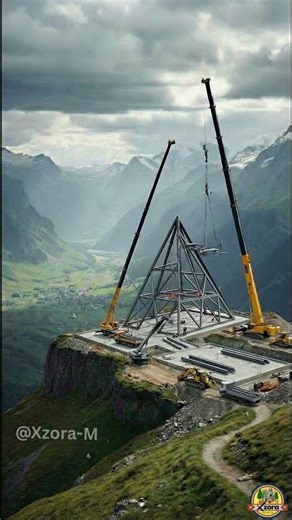 A mysterious pyramid stands alone in the mountains ⛰️ #shortsviral #shortsfeed #shortvideo #shorts