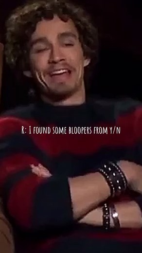 Bloopers of Aidan Gallagher and Y/N from TUA