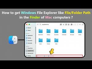 How to get Windows File Explorer like File/Folder Path in the Finder of Mac computers ?