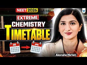 🔥Extreme 9-Month Chemistry Routine for NEET 2026 #neet2026
