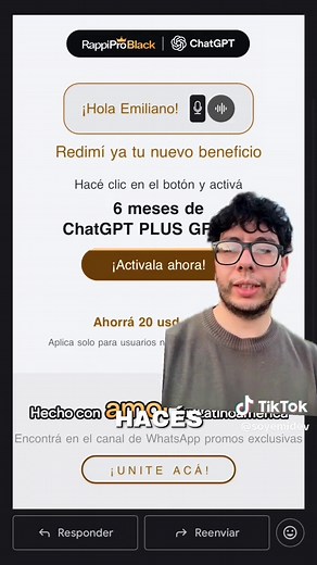 Aprovecha la promoción de Chat GPT Plus con Rappi