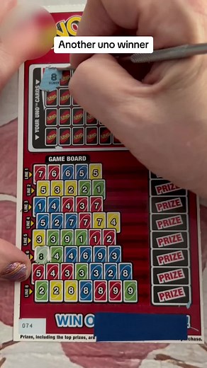 Another winning ticket on Florida Lottery Uno scratch offs #grandmascratcher #grandmasoftiktok #floridalottery #lottery #winner #scratchcard #fypage #fyp #fy #longervideos #scratchoffticket #scratchers #uno