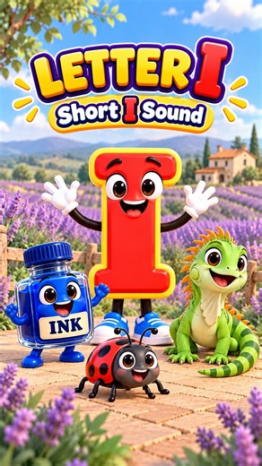 Letter I Song | Short I Sound 🖋️🐞🦎 #AlphabetForKids #ABCForKids #PhonicsForKids
