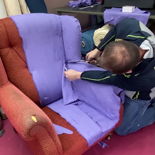How To Make A Slip Cover For This Wing Chair Cushion Back
