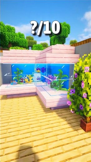 Minecraft Corner Aquarium Decoration Tutorial 🐠📐 | Aesthetic Custom Fish Tank Design!