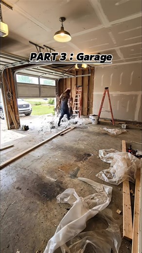Build a very beautiful garage from scratch.#satisfying #bathroommakeover #diy #renovation