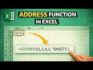 How to Use ADDRESS Function in Excel