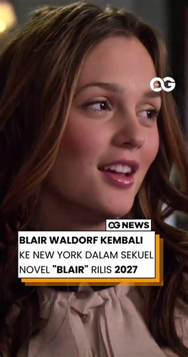 Siap-Siap, Blair Waldorf Kembali ke Upper East Side! Penulis Cecily von Ziegesar resmi menggarap novel baru berjudul Blair yang berlatar 20 tahun setelah seri aslinya berakhir. Melansir laporan Deadline, novel ini akan mengikuti kehidupan Blair Waldorf di usia 40-an saat ia kembali ke New York City untuk merebut kembali posisinya di puncak hierarki sosial Manhattan. Novel ini dijadwalkan terbit pada musim panas 2027 melalui Grand Central Publishing. Meski detail alur ceritanya masih dirahasiakan