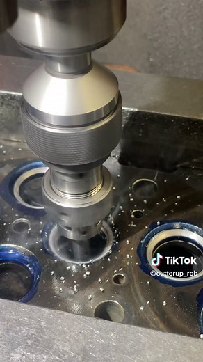 3 angle valve job for this 6.0 powerstroke head. #enginemachineshop #fyp #dieselmechanic #ford #mechiniclife #amsr