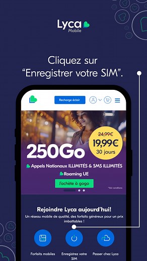 Activez votre SIM Lyca Mobile 📲 🚀 Découvrez notre guide rapide en vidéo : ✅ Visitez lycamobile.fr ✅ Enregistrez votre SIM ✅ Entrez vos infos ✅ Activez et c'est parti! #LycaMobile #lycamobilefrance #enregistrersim #cartesimlyca #SimplifiezVotreVie #lycamobilefrance | Lycamobile France