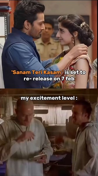 excited?🤩❤️#fypシ゚ #SanamTeriKasam #rerelease🥹 #Inder💔