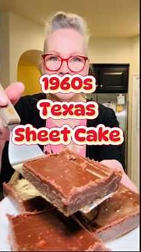 Mom’s 1960 Texas Sheet Cake #baking #dessert #comfortfood #oldrecipe #shorts
