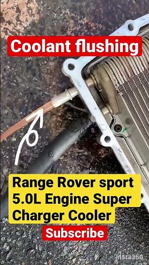 Coolant Flushing | Range Rover sport 5.0L Engine | Super Charger Cooler #landrover #defender130