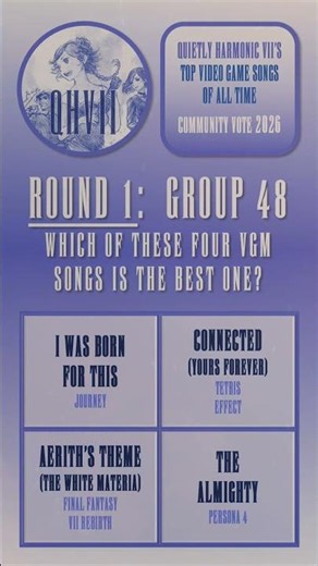 [VOTE] Best Video Game Music Song? 🎵 Round 1 Group 48 #vgm #soundtrack #ost #shorts #QHVII