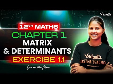12th Maths | CH 1 Matrix and Determinants Exercise 1.1 | State Board | Janasruthi Ma'am