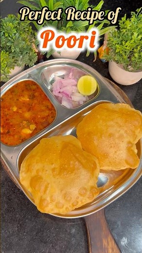 How to Make Perfect Poori Every Time 🤩 | Easy Breakfast Recipe #shorts #trending #breakfastrecipes