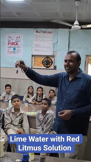 Reaction of Lime Water with Red Litmus Solution| Calcium Hydroxide Reaction with Litmus solution