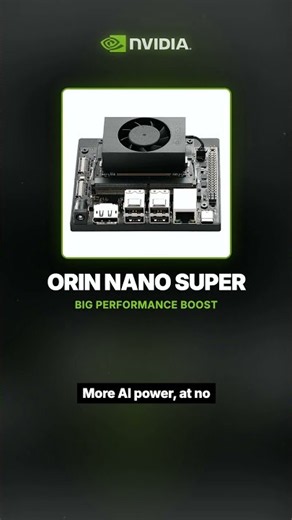 A generative-AI computer that fits in your hand. The Jetson Orin Nano Super brings real AI to makers