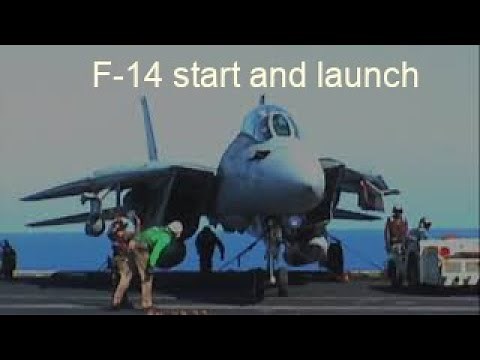 F-14 start and launch