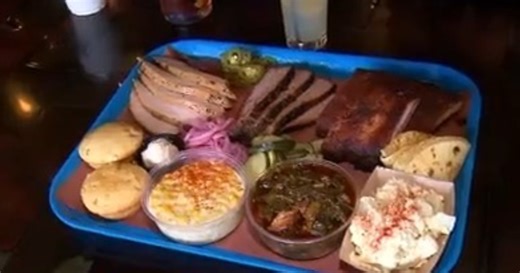Smoked brisket is the specialty at Post Oak Barbecue