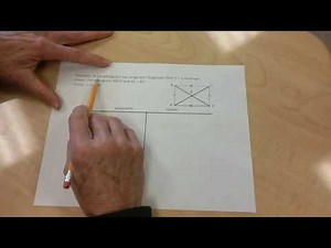 Proof -- Parallelogram with congruent diagonals is a rectangle
