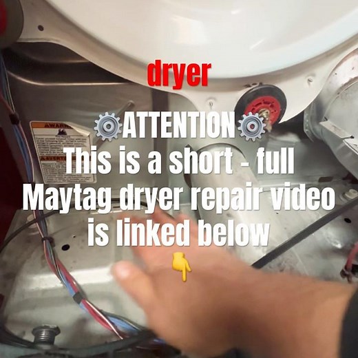 Maytag 3000 Dryer Repair Lesson - Safe Disassembly and Drum Removal (Winnipeg Appliance Fix Lab)