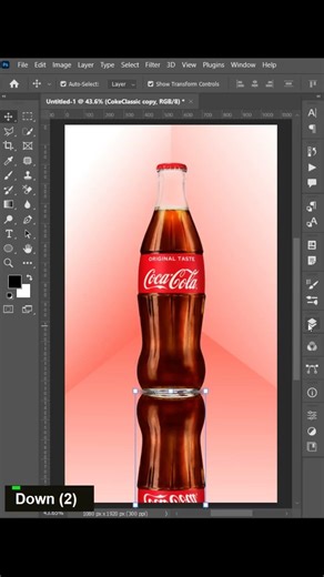 Adobe Photoshop Tips - How to make a realistic reflection in photoshop #trending #visualcontent