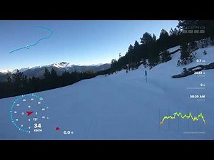 Andorra - Vallnord - Pal - La Serra / El Beç full ski descent from a beginner