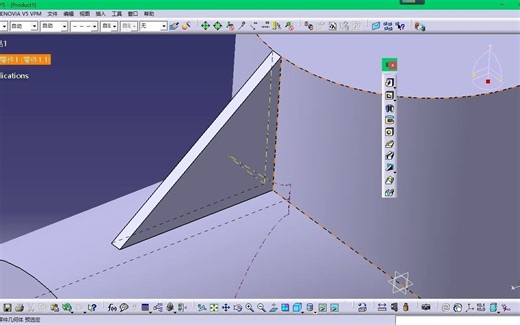 如何在圆柱面上画加强肋