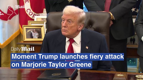 Moment Trump launches fiery attack on Marjorie Taylor Greene