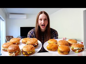 Dozen McDonald's Burger Challenge