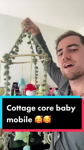 DIY Crochet Baby Mobile - Cottage Core Design