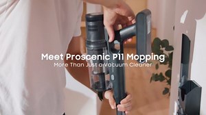 Proscenic Cordless Vacuum Cleaner,45Kpa 55Mins P11 Mopping Wet Dry Vacuum and Mop Combo All in one, Lightweight Stick Vacuum with LED Display, Long Runtime Ease of use for All Floors Pet Hair Carpet