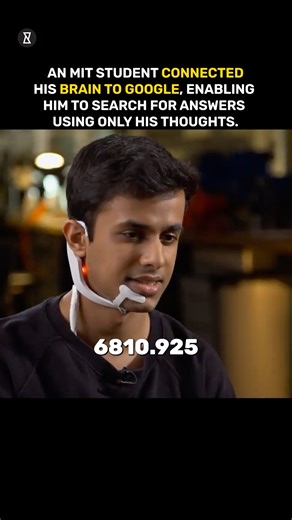 MIT student's links brain to Google! #shorts #google #newtechnology