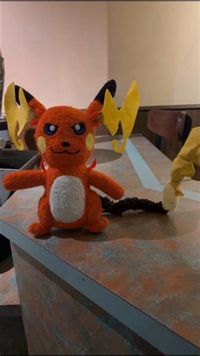 #needlefelted #megaraichuy from #pokemonlegendsza plush #handmade #pokemon #megaevolution #raichu