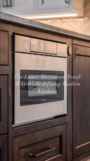 Microwave below the counter? One small change that upgrades kitchen style, flow, and function.