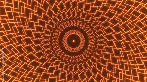A mesmerizing orange spiral pattern made up of intersecting lines, creating a captivating visual effect Stock Video