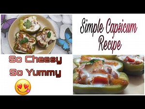 Stuffed Capsicum recipe | Basic veg stuffed capsicum | Easy Appetizer | The Yummy Farm ||