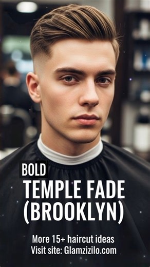 Men haircut style Temple fade #fashion #hairstyle #haircut #haircut #shorts #shortvideo
