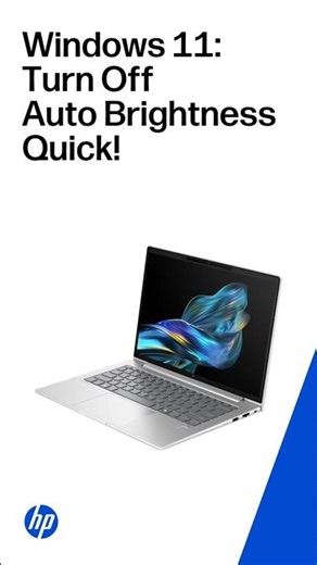 How to turn off automatic brightness in Windows 11#shorts