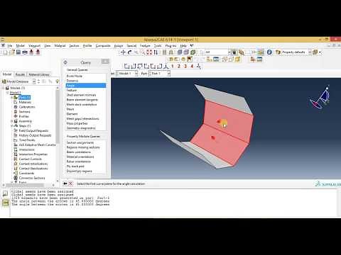 Abaqus Basic Tutorials - How to measure distance and angle in Abaqus
