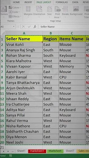 Convert Data Into a Table In Excel I How To Use Table In Excel I Computer with Kritika #excel #short