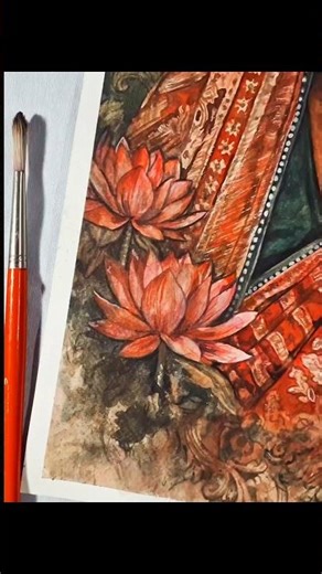 Watercolour Portrait Painting / Mother's day Drawing ❤️| #shorts #short #art #artistbhawanachaudhary