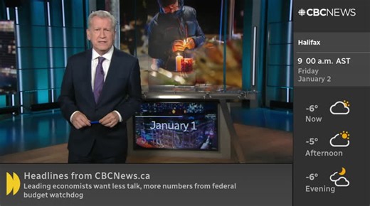 Live CBC Morning Live  CBCNEWS  January 2, 2026 8:00am-8:31am EST