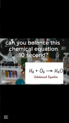 Balancing of chemical equations