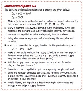 Lesson 3: HL Calculating/illustrating market equilibrium