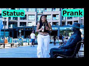 She had no Idea of Living Statue - Watch The Reactions